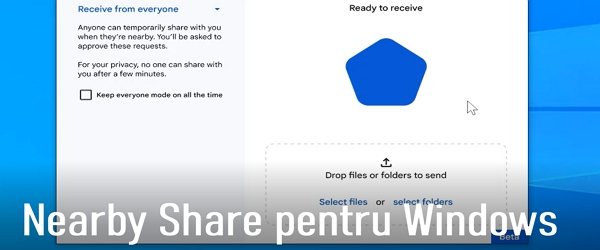 Android Nearby Share și pentru Windows