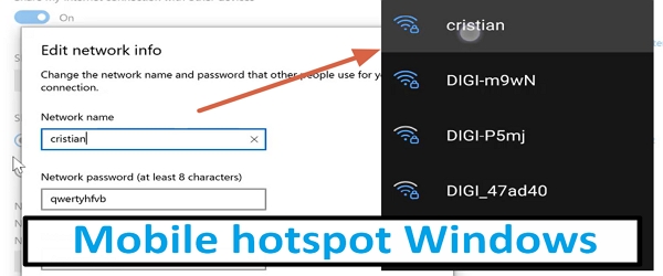 Kā izveidot Wi-Fi tīklāju sistēmā Windows