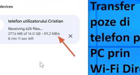 Tutorial video - Conexiune Wi-Fi Direct între telefon PC