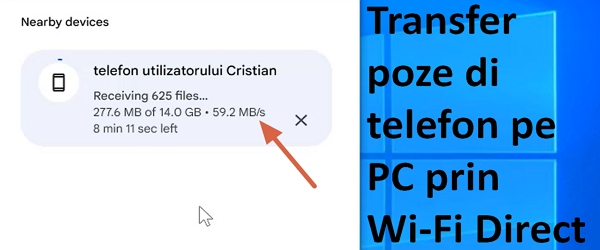 Tutoriel vidéo - Connexion Wi-Fi directe entre le téléphone et le PC