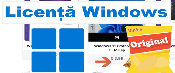 Licență Windows la preț de chipsuri