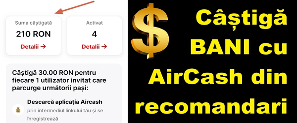 Cum poți căștiga bani cu AirCash