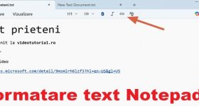 Notepad are opțiuni noi de formatare text