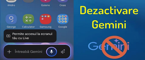 Cum se dezactivează Gemini pe Android