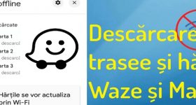 Descărcare harți offline Waze și Maps