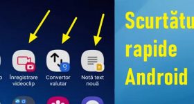 Scurtături rapide cu funcții din aplicații pe Android