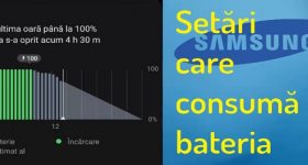 Setări salvare baterie pe telefoanele Samsung