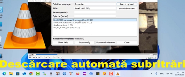 Автоматически загружать субтитры для фильмов VLC