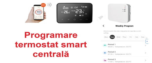 Programiranje pametnog centralnog termostata u aplikaciji