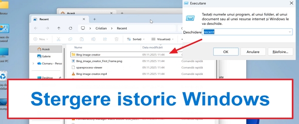 Удалить историю недавно открытых файлов Windows