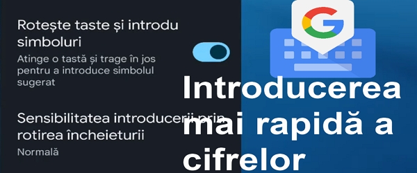 Schnelleres Eintippen von Zahlen auf Gboard
